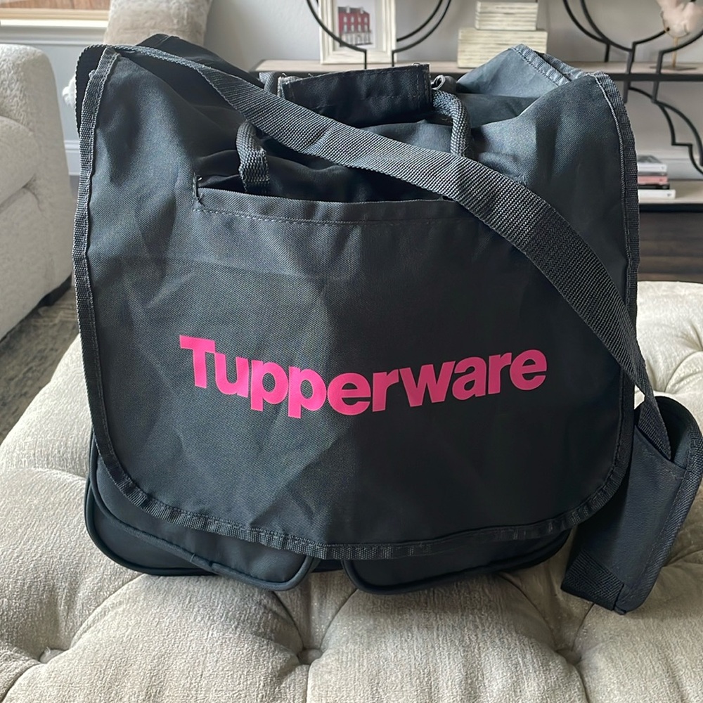 Tupperware Consultant Bag Large Tote with Pockets & Handle Shoulder Strap‎